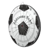 Fußballspielsaal Schwarzer und weißer Ball Dartscheibe (Vorderseite rechts)