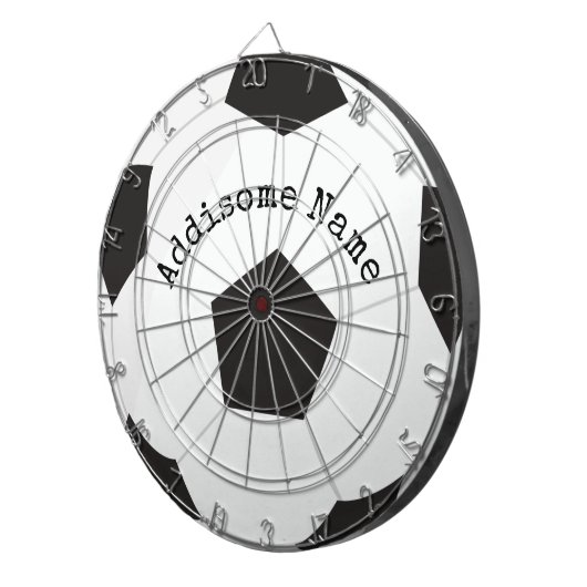 Fußballspielsaal Schwarzer und weißer Ball Dartscheibe (Vorderseite rechts)