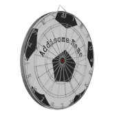 Fußballspielsaal Schwarzer und weißer Ball Dartscheibe (Vorderseite Links)