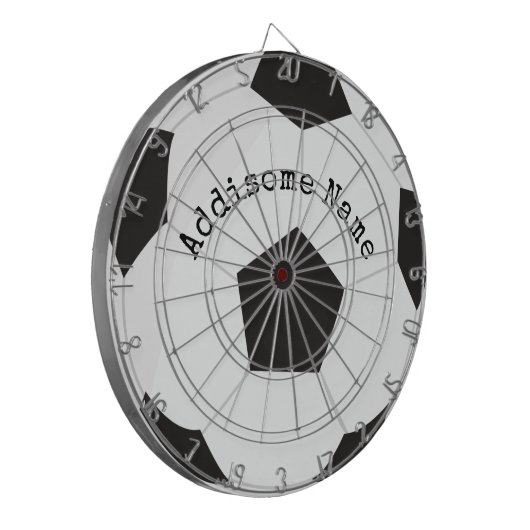 Fußballspielsaal Schwarzer und weißer Ball Dartscheibe (Vorderseite Links)