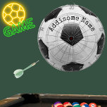 Fußballspielsaal Schwarzer und weißer Ball Dartscheibe<br><div class="desc">Fußballspielsaal Schwarz-Weiß-Ball "Sports decor",  Dart Board Trainer,  cool,  für Herren,  lustig,  Ball,  Mannschaftssport,  Mannschaften,  Memorabilien,  Baseballtrainer, </div>