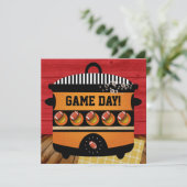 FUSSBALLSPIELTAG - Einladung (Stehend Vorderseite)