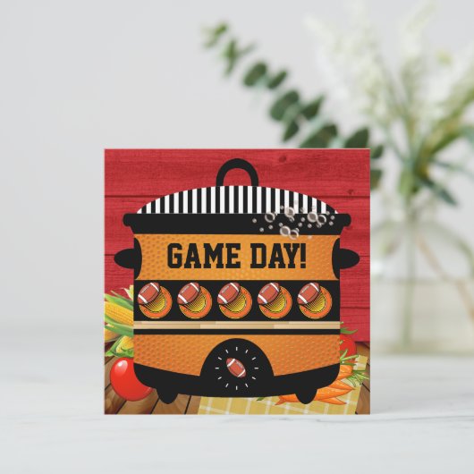 FUSSBALLSPIELTAG - Einladung (Stehend Vorderseite)