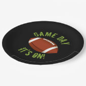 Fußballspieltag Pappteller (Schrägansicht)