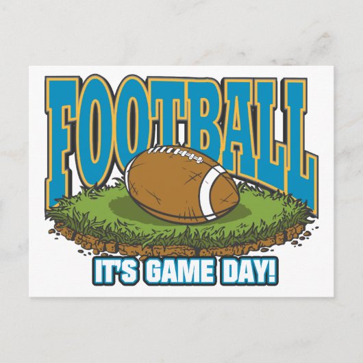 Fußballspieltag Postkarte (Vorderseite)
