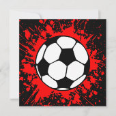 Fußballsplatz Einladung (Vorderseite)