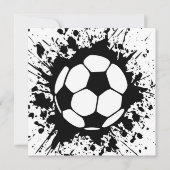 Fußballsplatz Einladung (Vorderseite)