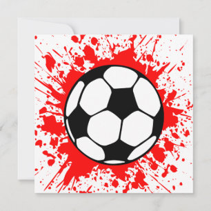 Fußballsplatz Einladung