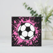 Fußballsplatz Einladung (Stehend Vorderseite)