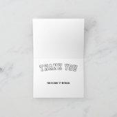 Fußballsport Dankeskarte (Innenseite)