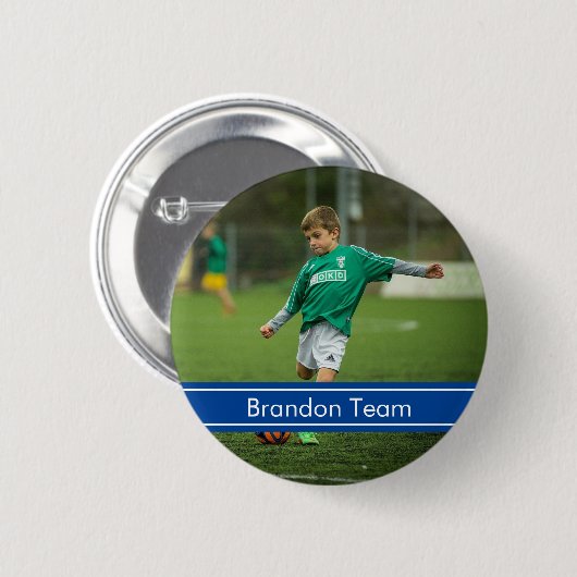 Fußballsport-Foto Button (Vorne & Hinten)