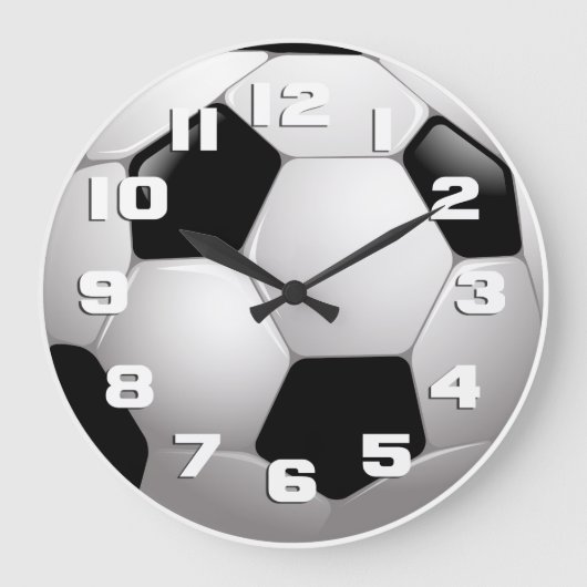 Fußballsport Große Wanduhr (Vorderseite)