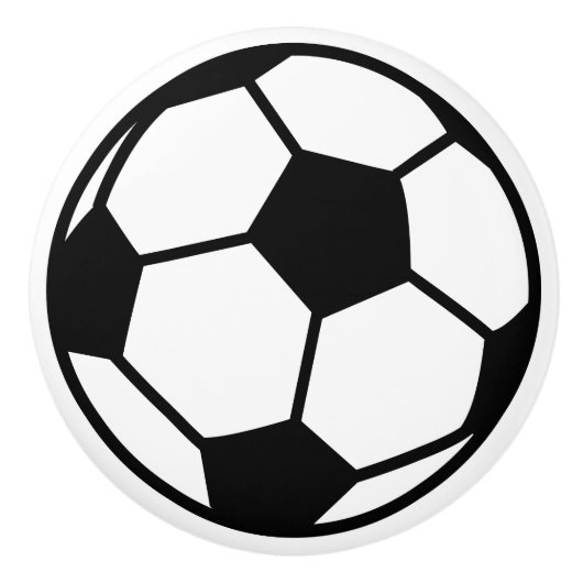 Fußballsport Keramikknauf (Vorderseite)