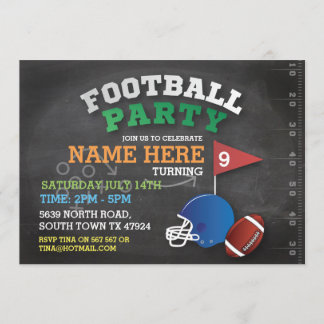 Fußballsport Party Einladung zum Geburtstag