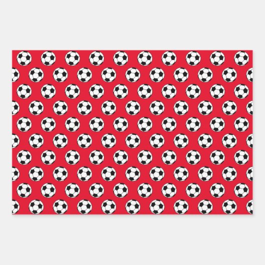 Fußballsport-Party Geschenkpapier Set (Vorderseite 2)