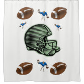 Fußballsportarten mit Duschvorhang (Vorderseite)