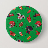 Fußballsportausrüstung, Küche Button (Vorderseite)