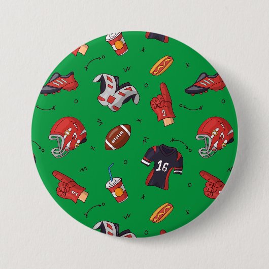 Fußballsportausrüstung, Küche Button (Vorderseite)