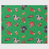 Fußballsportausrüstung, Küche Geschenkpapier (Flach)