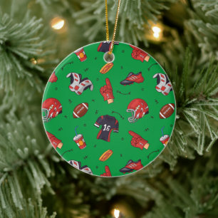 Fußballsportausrüstung, Küche Keramik Ornament