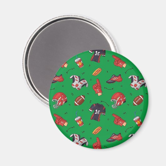 Fußballsportausrüstung, Küche Magnet (Vorderseite/Rückseite)