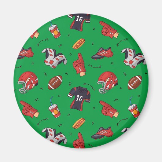 Fußballsportausrüstung, Küche Magnet (Vorne)