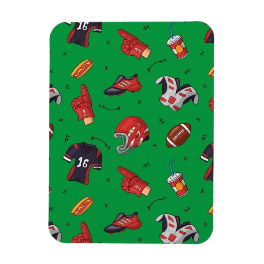 Fußballsportausrüstung, Küche Magnet (Vertikal)