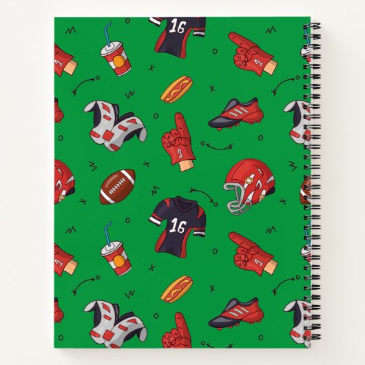 Fußballsportausrüstung, Küche Notizblock (Rückseite)