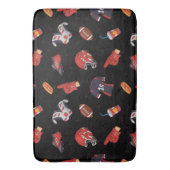 Fußballsportausrüstung mit Muster Badematte (Vorderseite Vertikal)