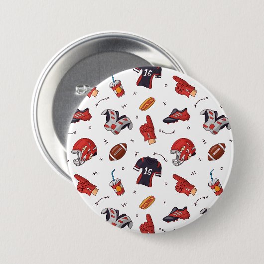 Fußballsportausrüstung mit Muster Button (Vorne & Hinten)