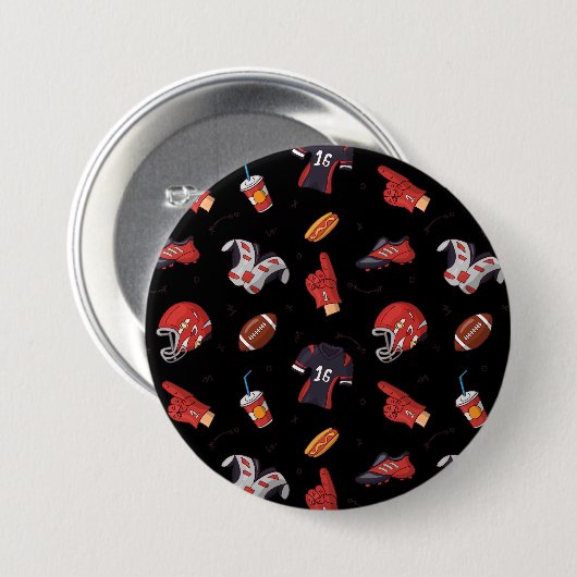 Fußballsportausrüstung mit Muster Button (Vorne & Hinten)