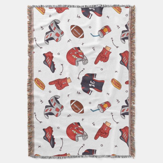 Fußballsportausrüstung mit Muster Decke (Vorderseite Vertikal)