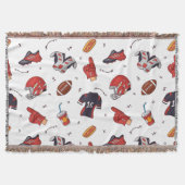 Fußballsportausrüstung mit Muster Decke (Vorderseite)