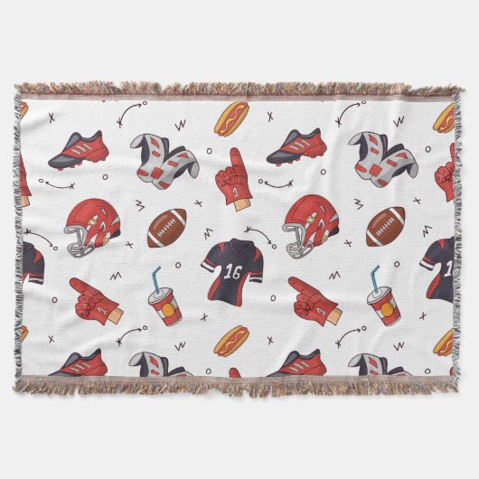 Fußballsportausrüstung mit Muster Decke (Vorderseite)