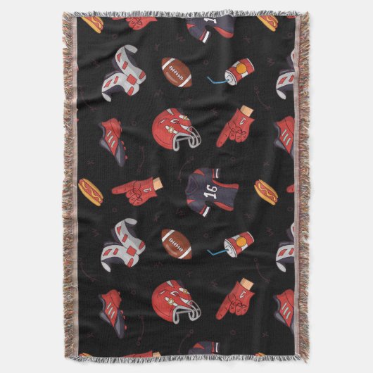 Fußballsportausrüstung mit Muster Decke (Vorderseite Vertikal)