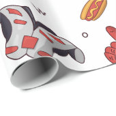 Fußballsportausrüstung mit Muster Geschenkpapier (Rolleneckpunkt)