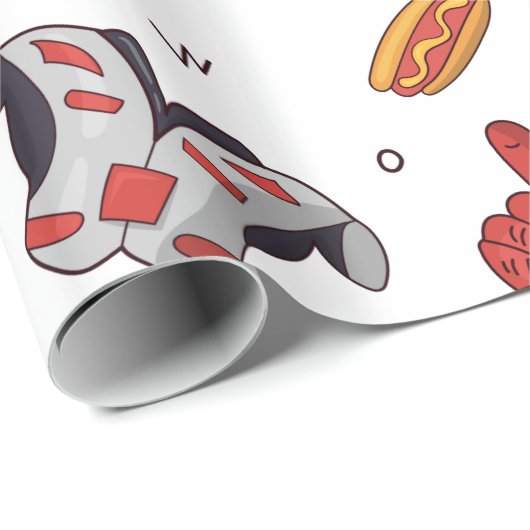 Fußballsportausrüstung mit Muster Geschenkpapier (Rolleneckpunkt)