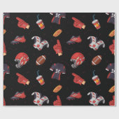 Fußballsportausrüstung mit Muster Geschenkpapier (Flach)
