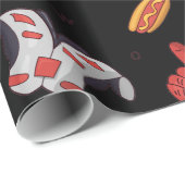 Fußballsportausrüstung mit Muster Geschenkpapier (Rolleneckpunkt)