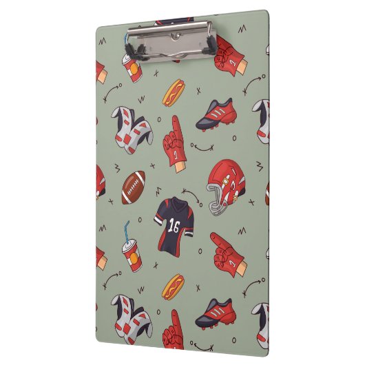 Fußballsportausrüstung mit Muster Klemmbrett (Links)