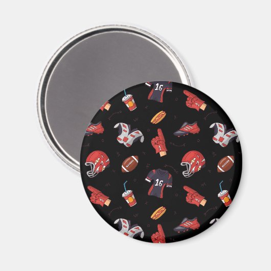 Fußballsportausrüstung mit Muster Magnet (Vorderseite/Rückseite)