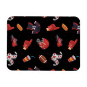 Fußballsportausrüstung mit Muster Magnet (Horizontal)