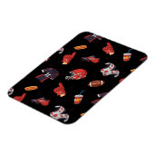 Fußballsportausrüstung mit Muster Magnet (Linke Seite)