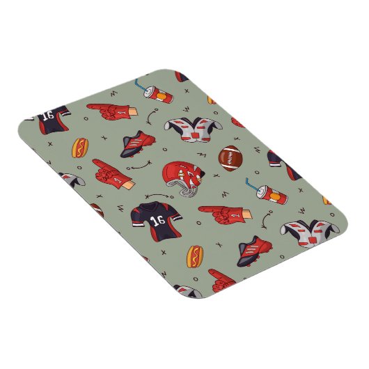 Fußballsportausrüstung mit Muster Magnet (Rechte Seite)