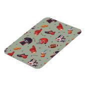 Fußballsportausrüstung mit Muster Magnet (Linke Seite)