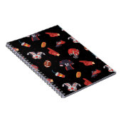 Fußballsportausrüstung mit Muster Notizblock (Rechte Seite)