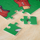 Fußballsportausrüstung mit Muster Puzzle (Seite)