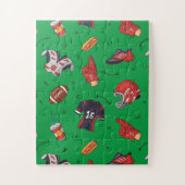 Fußballsportausrüstung mit Muster Puzzle (Vertikal)