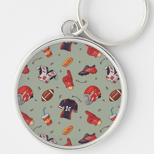 Fußballsportausrüstung mit Muster Schlüsselanhänger (Vorne)