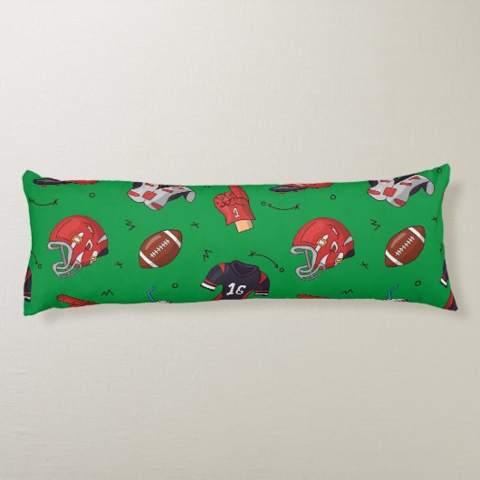Fußballsportausrüstung mit Muster Seitenschläferkissen (Rückseite)